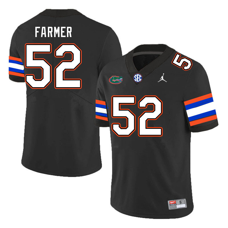 Men #52 Jalen Farmer Florida Gators College Football Jerseys Stitched-Black